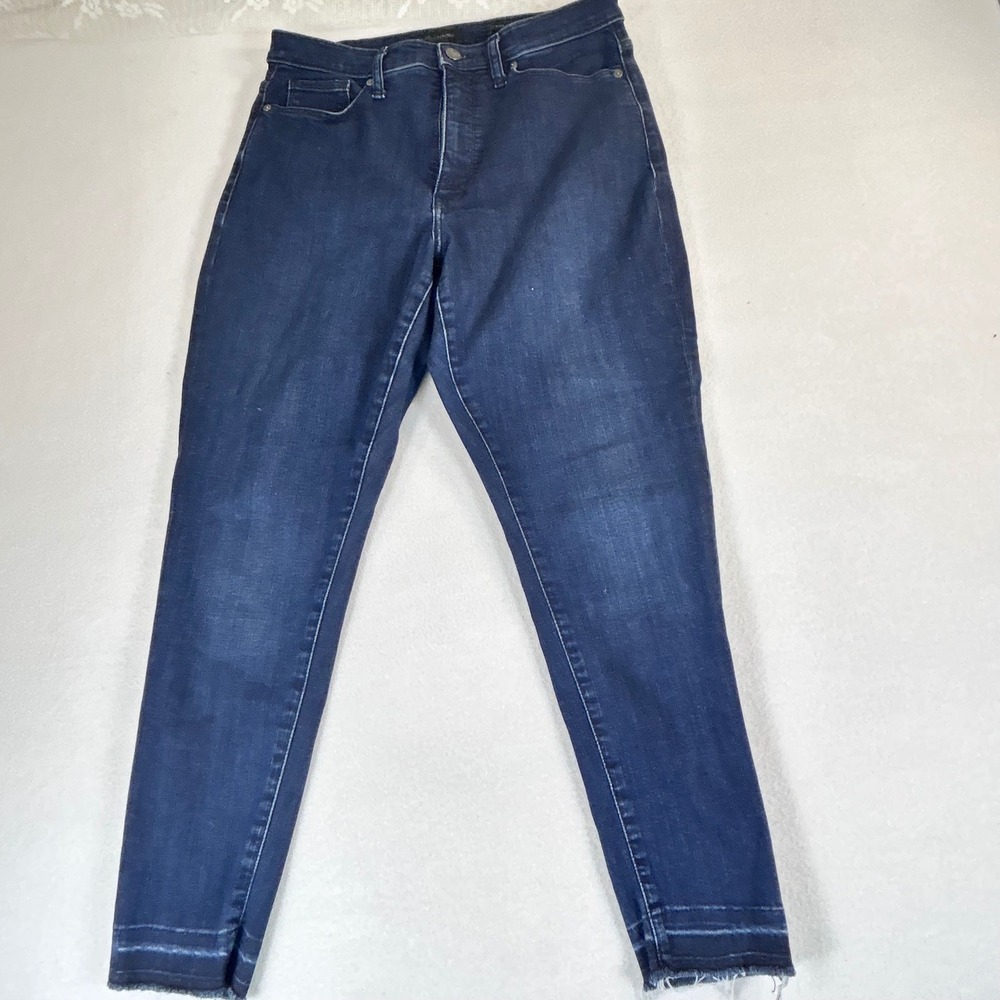Banana Republic Curvy High-Rise Skinny Jeans Beatrice Wash Raw Hem 29S 667658